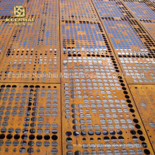 Red Rusting Corten Steel Sheet Punching Panel Building Material (KH-CS-11)